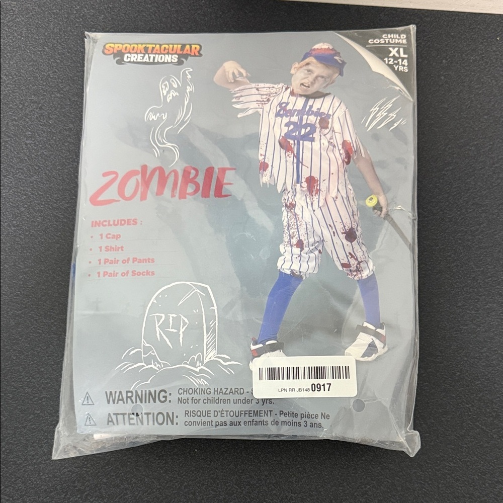 Spooktacular Creations Zombie Baseball Costume